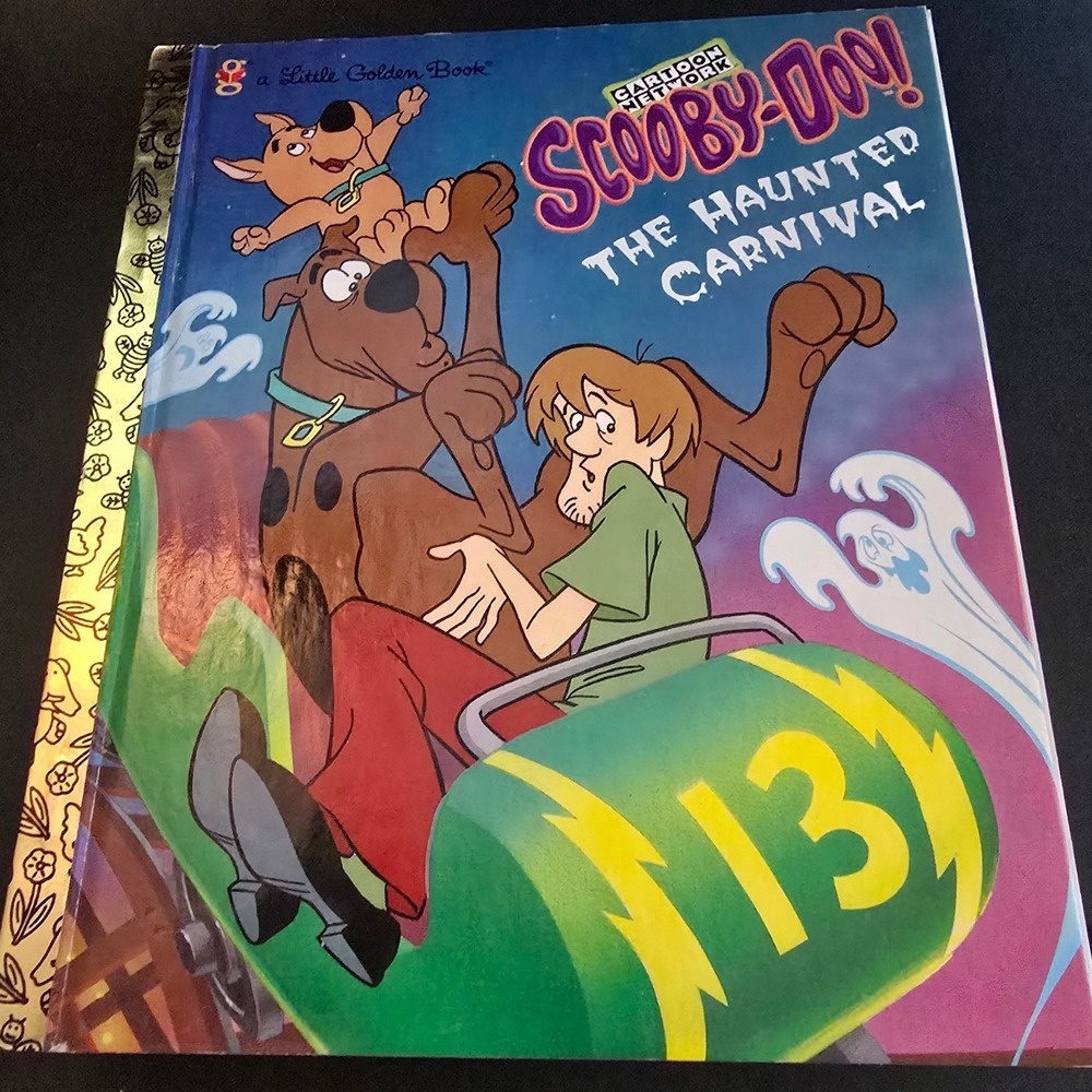 Vintage 1990s Little Golden Book Scooby-Doo The Haunted Carnival Kids First Ed